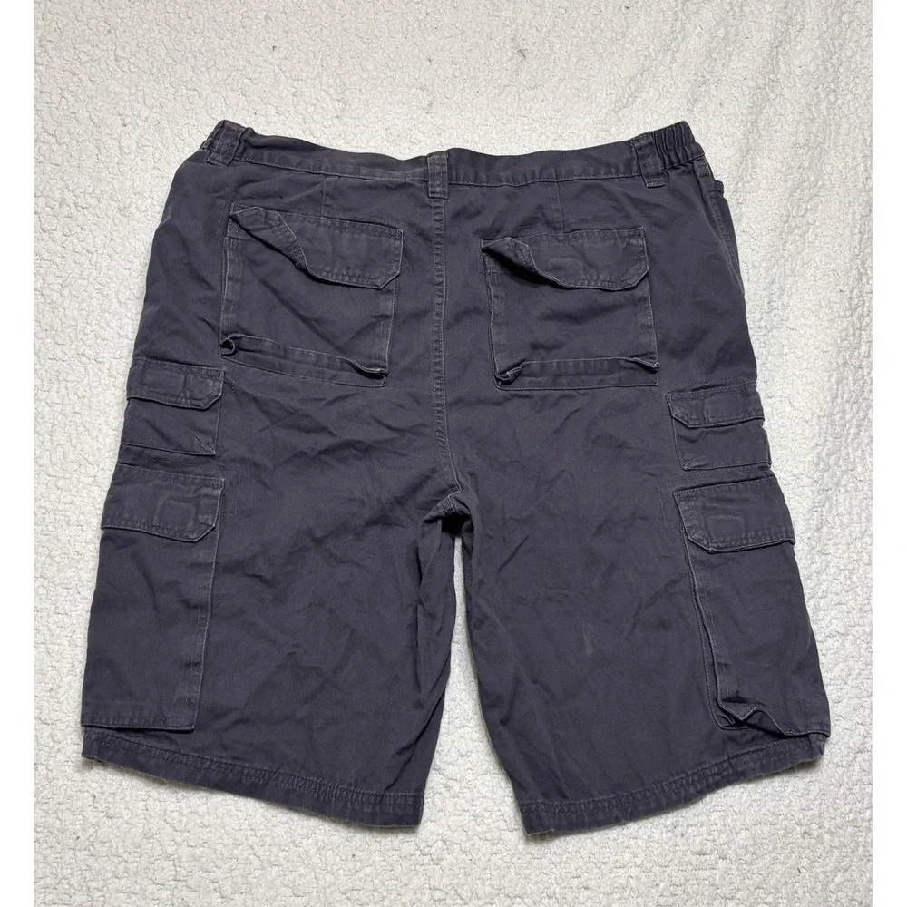 Boulder Creek Trading Company Mens Shorts 42 BIG Cargo Shorts Gray 100% Cotton
